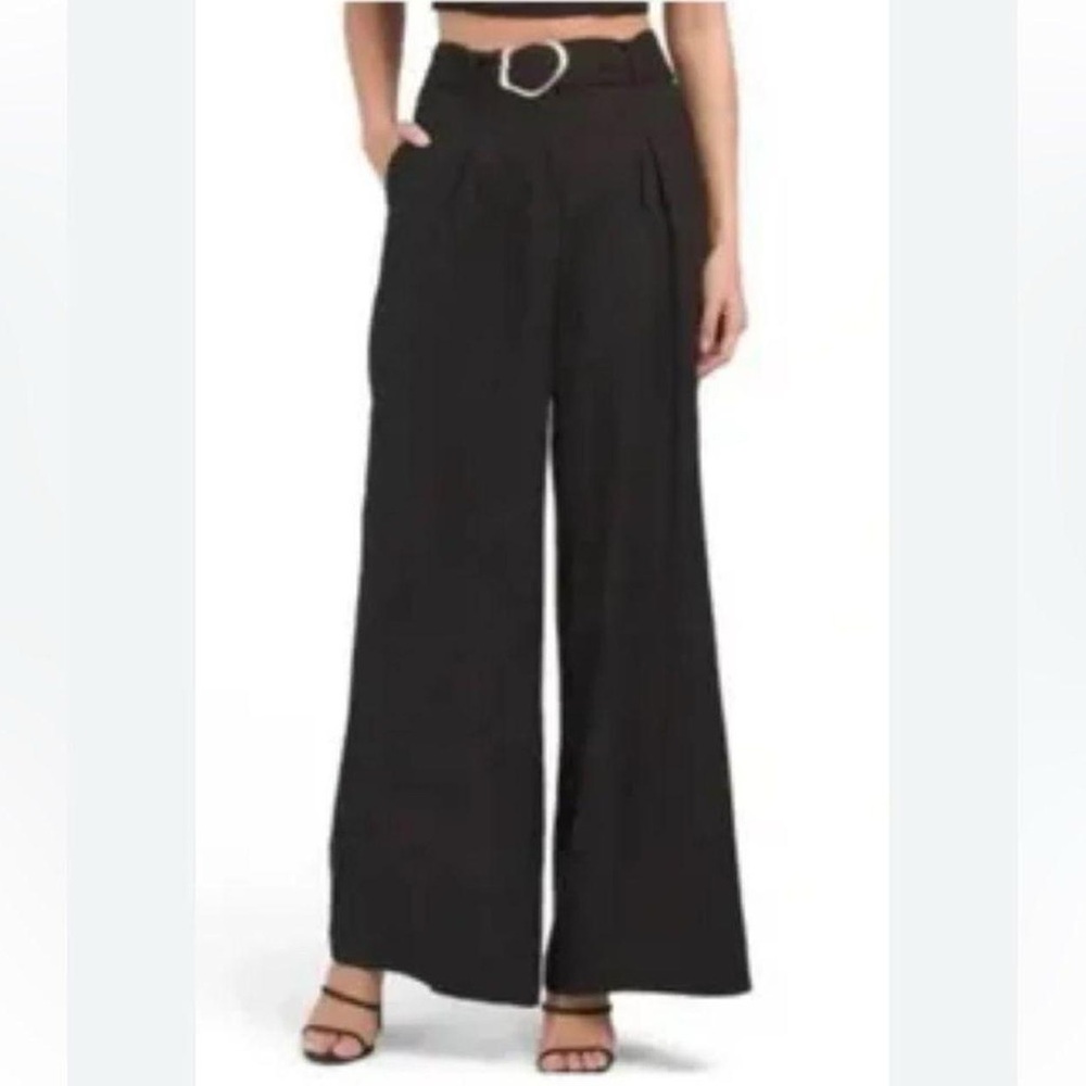 HOUSE OF HARLOW 1960 | Black Pleated Wide Leg Pant Sz M